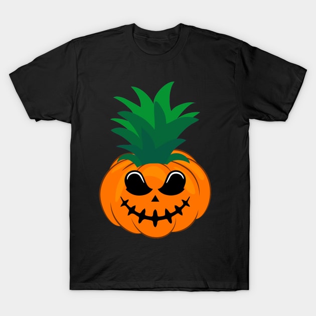 jack lantern carving Pineapple Halloween T-Shirt by livania